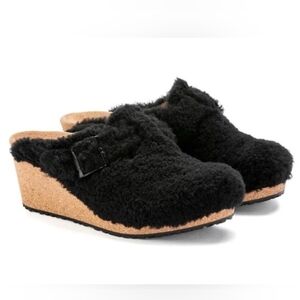 Papillio Birkenstock Fanny Teddy Black EU 36 US 5
